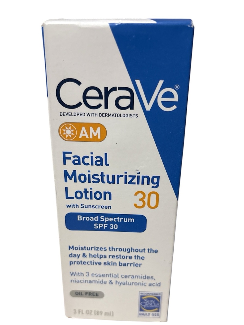 Cerave Facial Moisturizing Lotion SPF 30 - White/Blue/Gold